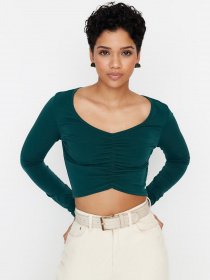 Топ Trendyol модель TWOSS23BZ00195/Zumrut Yesili Фото