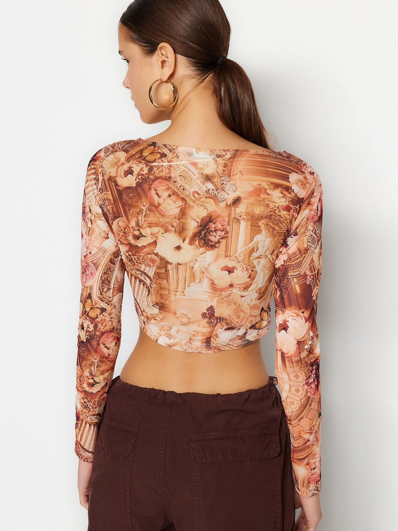 Топ Trendyol модель TWOSS23BZ00395/Turuncu Фото