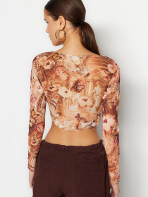 Топ Trendyol модель TWOSS23BZ00395/Turuncu Фото