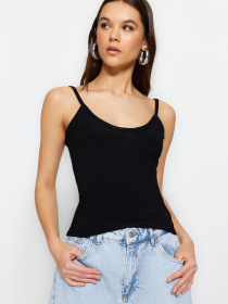 Майка Trendyol модель TWOSS23BZ00946/Siyah-Beyaz Фото