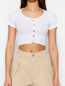Топ Trendyol модель TWOSS23BZ00948/Beyaz Фото