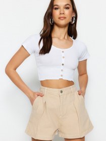 Топ Trendyol модель TWOSS23BZ00948/Beyaz Фото