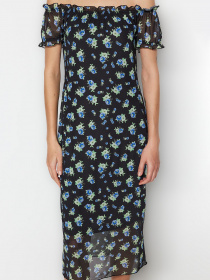 Платье миди Trendyol модель TWOSS23EL00424/Siyah Фото