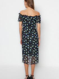 Платье миди Trendyol модель TWOSS23EL00424/Siyah Фото