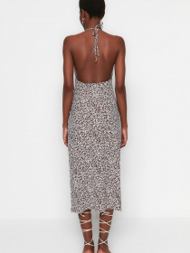 Платье макси Trendyol модель TWOSS23EL00706/Kahverengi Фото