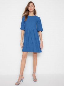 Платье мини Trendyol модель TWOSS23EL00710/Indigo Фото