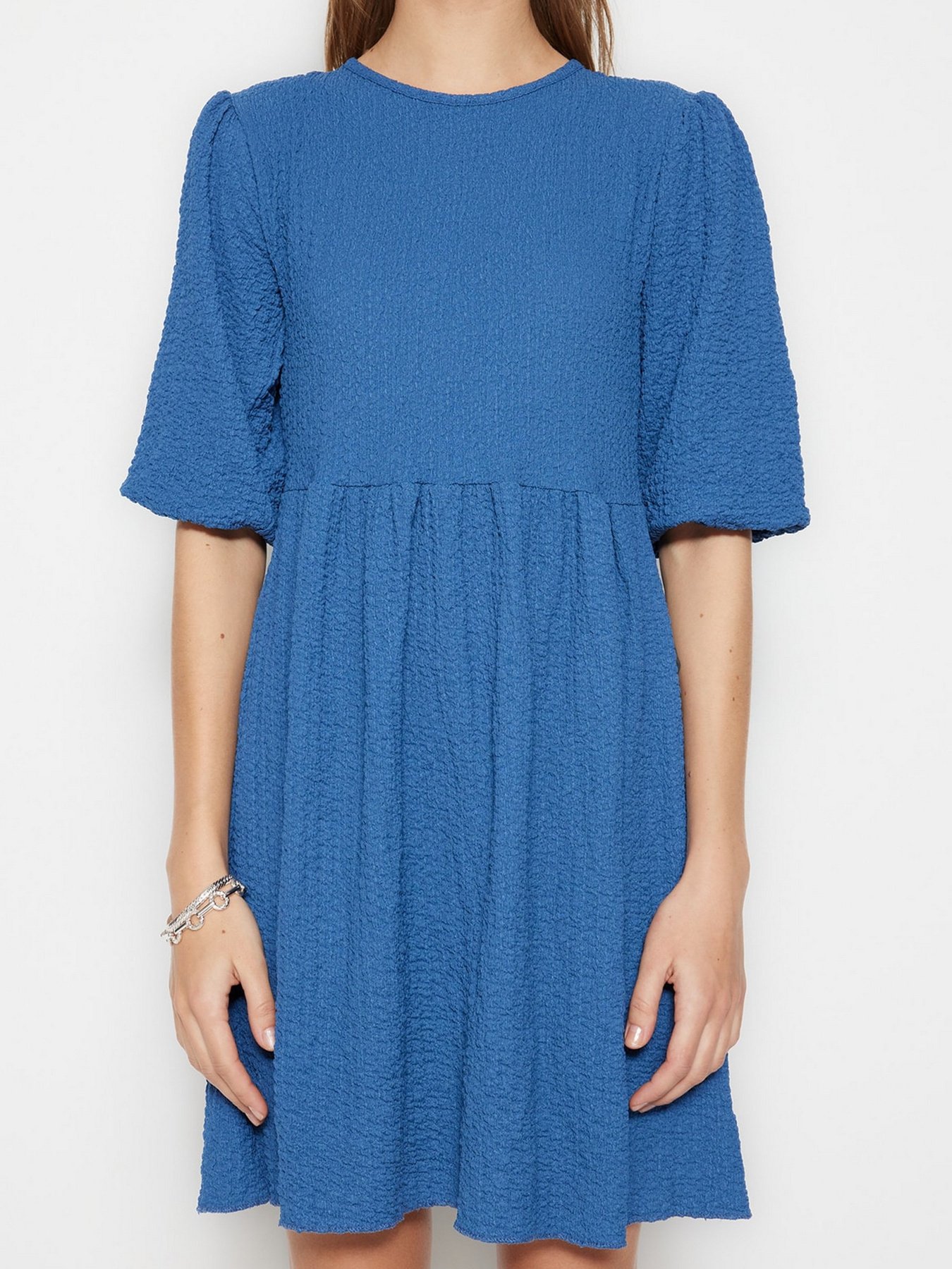 Платье мини Trendyol модель TWOSS23EL00710/Indigo Фото