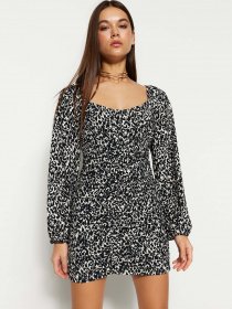 Платье мини Trendyol модель TWOSS23EL00712/Siyah Фото