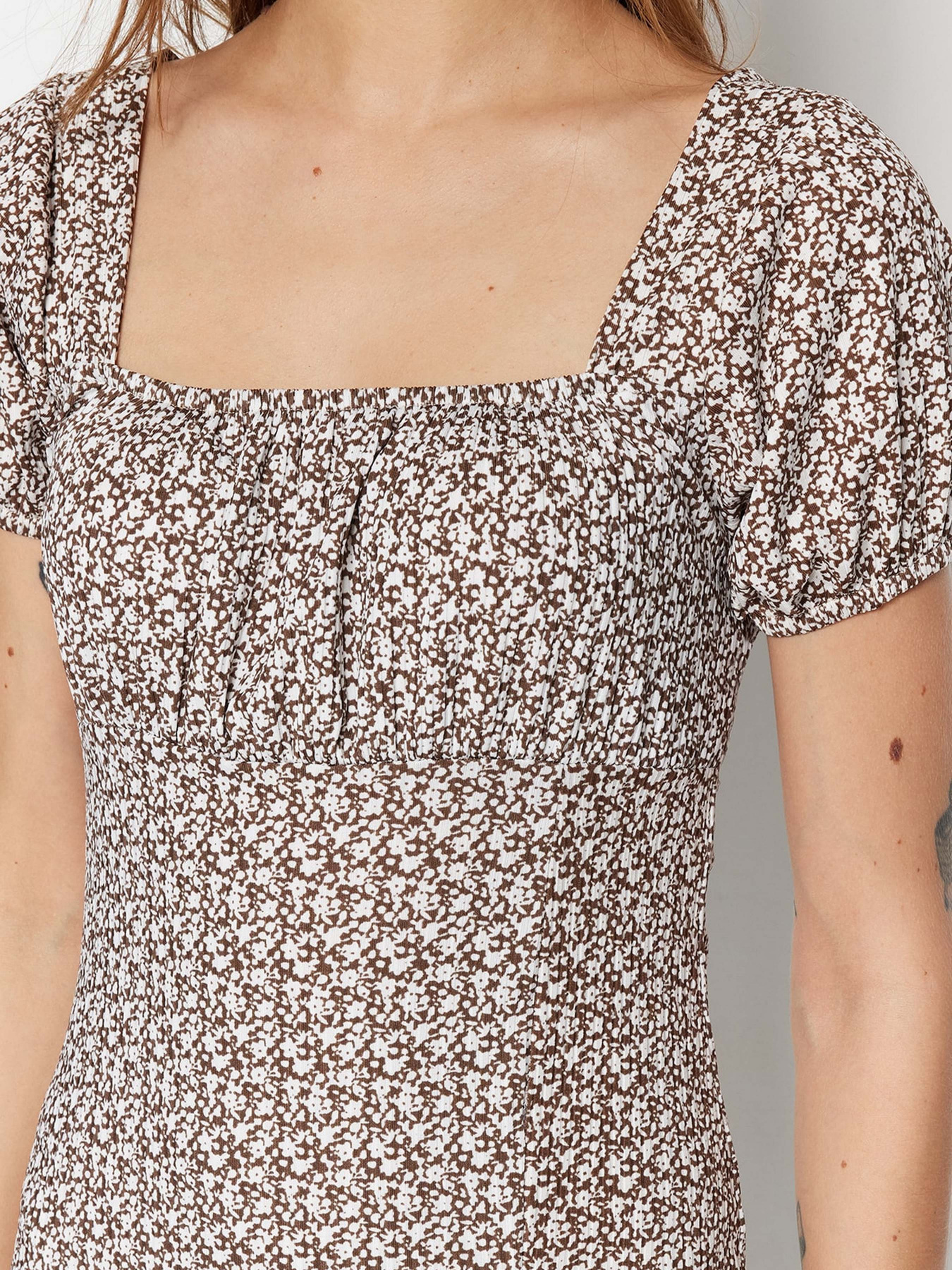 Сукня міді Trendyol модель TWOSS23EL00713/Kahverengi Фото