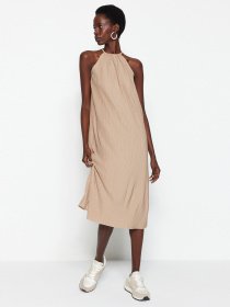 Платье миди Trendyol модель TWOSS23EL00752/Vizon Фото