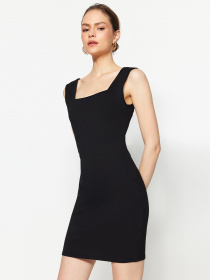 Платье мини Trendyol модель TWOSS23EL00798/Siyah Фото