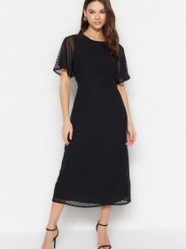 Платье миди Trendyol модель TWOSS23EL01461/Siyah Фото