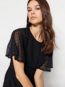 Платье миди Trendyol модель TWOSS23EL01461/Siyah Фото