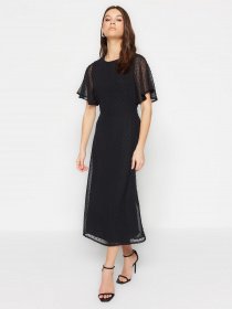 Платье миди Trendyol модель TWOSS23EL01461/Siyah Фото