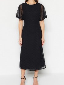 Сукня міді Trendyol модель TWOSS23EL01461/Siyah Фото