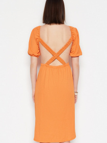Платье миди Trendyol модель TWOSS23EL01595/Turuncu Фото