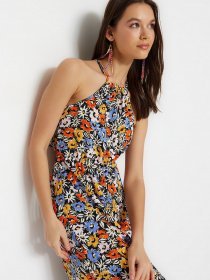 Платье макси Trendyol модель TWOSS23EL02169/Cok Renkli Фото