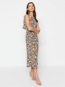 Платье макси Trendyol модель TWOSS23EL02169/Cok Renkli Фото