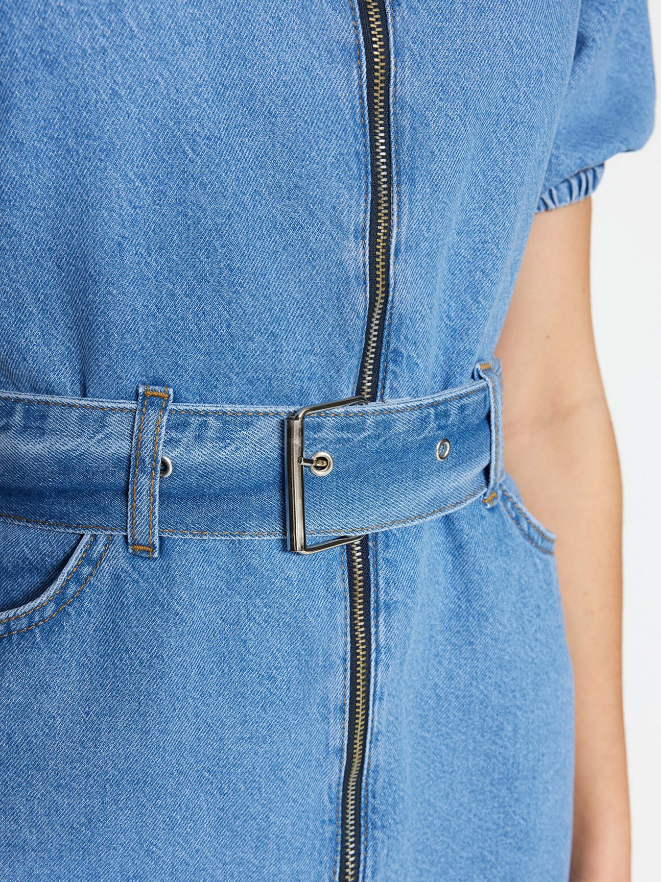 Платье мини Trendyol модель TWOSS23EL02201/Mavi Фото