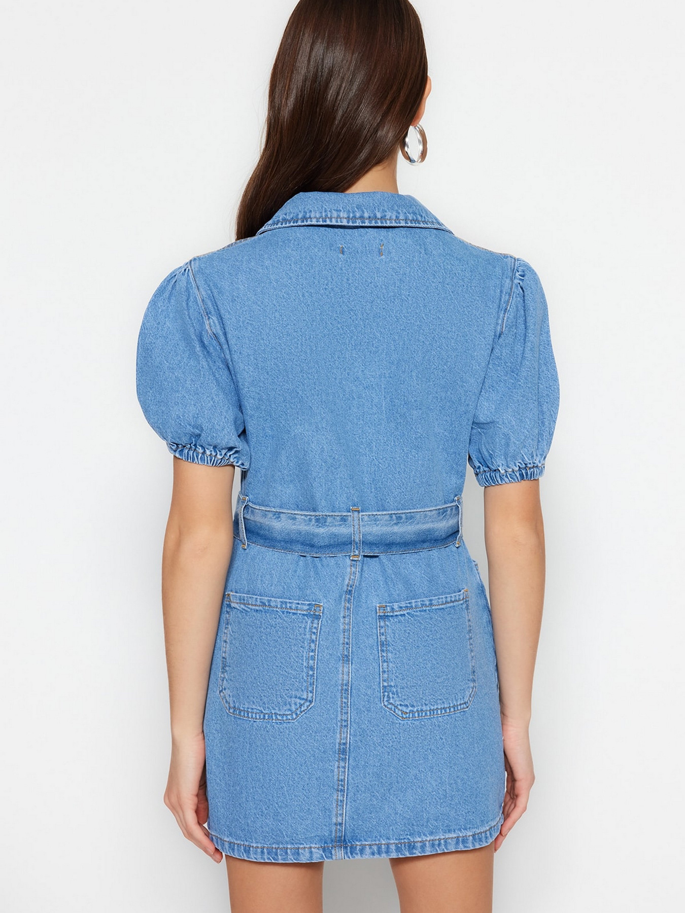 Сукня міні Trendyol модель TWOSS23EL02201/Mavi Фото