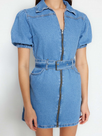 Сукня міні Trendyol модель TWOSS23EL02201/Mavi Фото