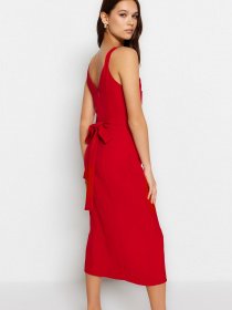 Платье миди Trendyol модель TWOSS23EL02262/Kirmizi Фото