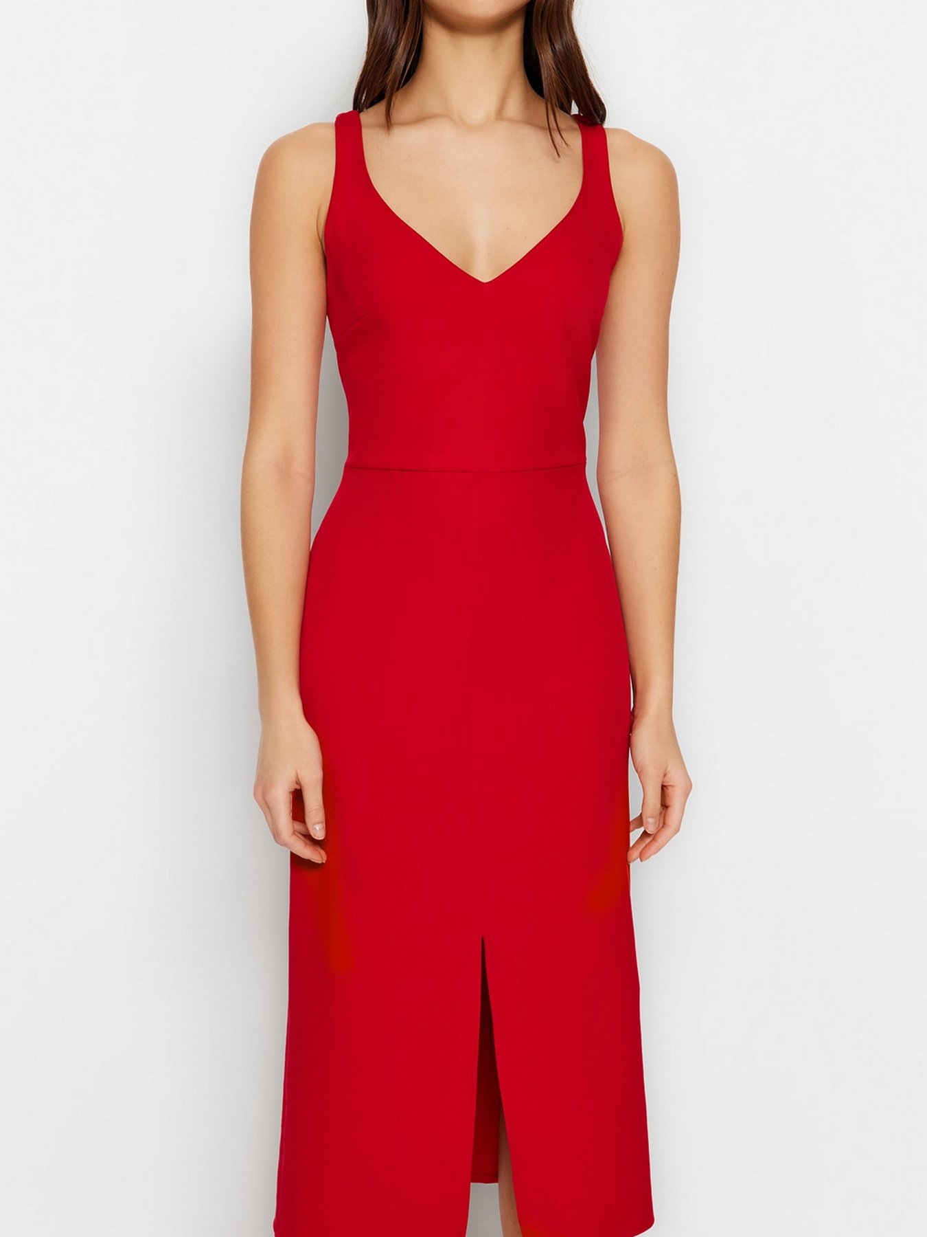 Сукня міді Trendyol модель TWOSS23EL02262/Kirmizi Фото