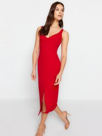 Сукня міді Trendyol модель TWOSS23EL02262/Kirmizi Фото