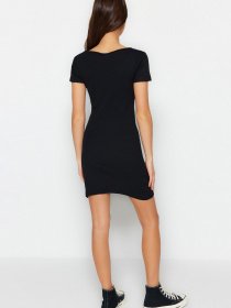 Платье мини Trendyol модель TWOSS23EL02386/Siyah Фото