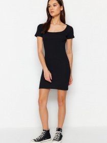 Платье мини Trendyol модель TWOSS23EL02386/Siyah Фото