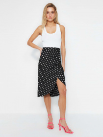 Юбка миди Trendyol модель TWOSS23ET00104/Siyah Фото