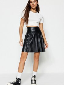 Юбка мини Trendyol модель TWOSS23ET00119/Siyah Фото