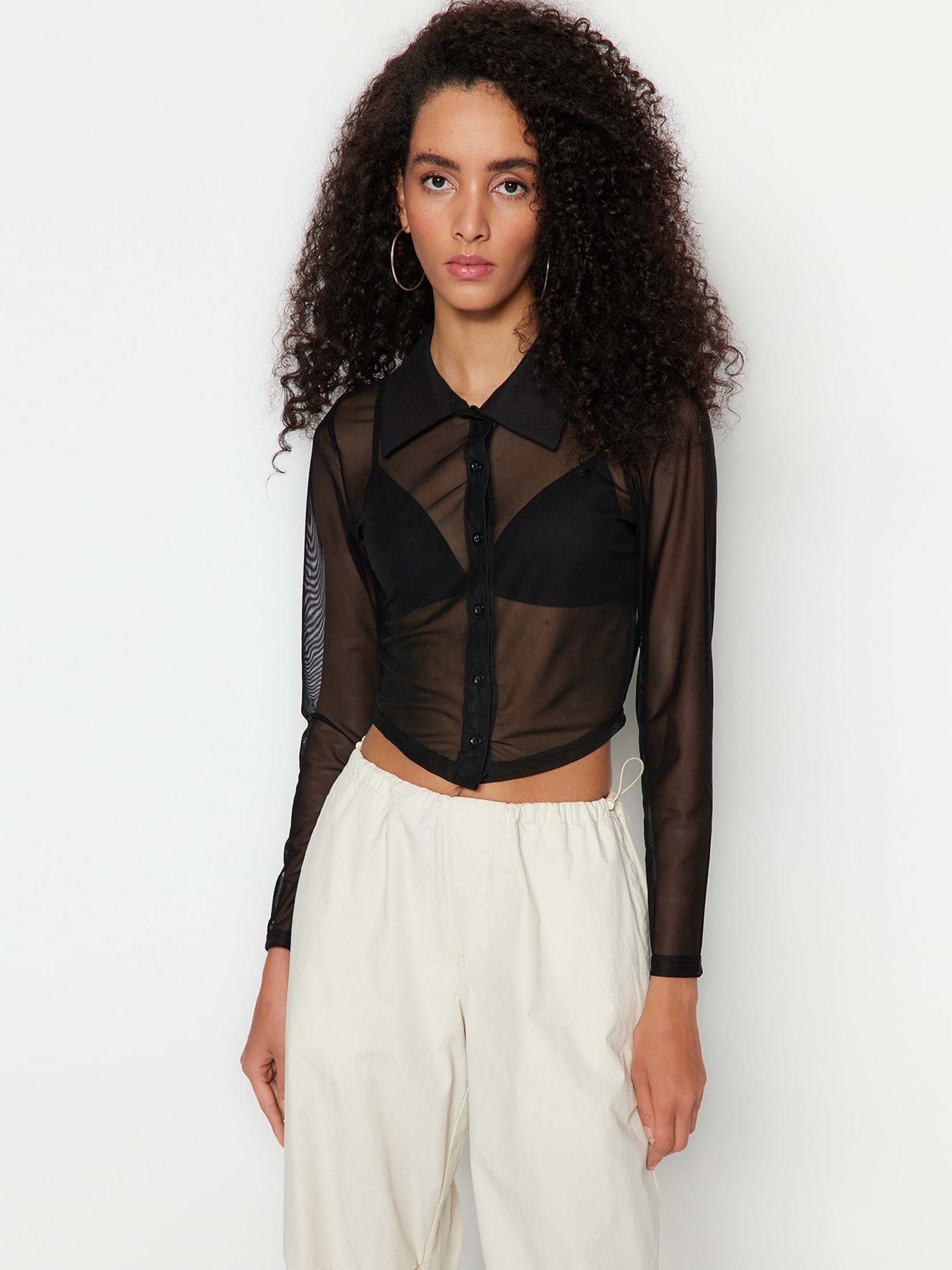 Блуза Trendyol модель TWOSS23GO00224/Siyah Фото