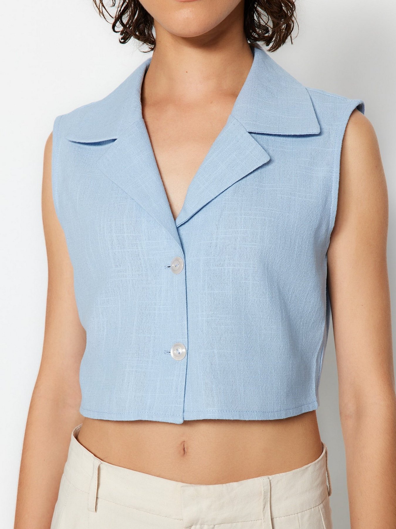 Топ Trendyol модель TWOSS23GO00445/Mavi Фото