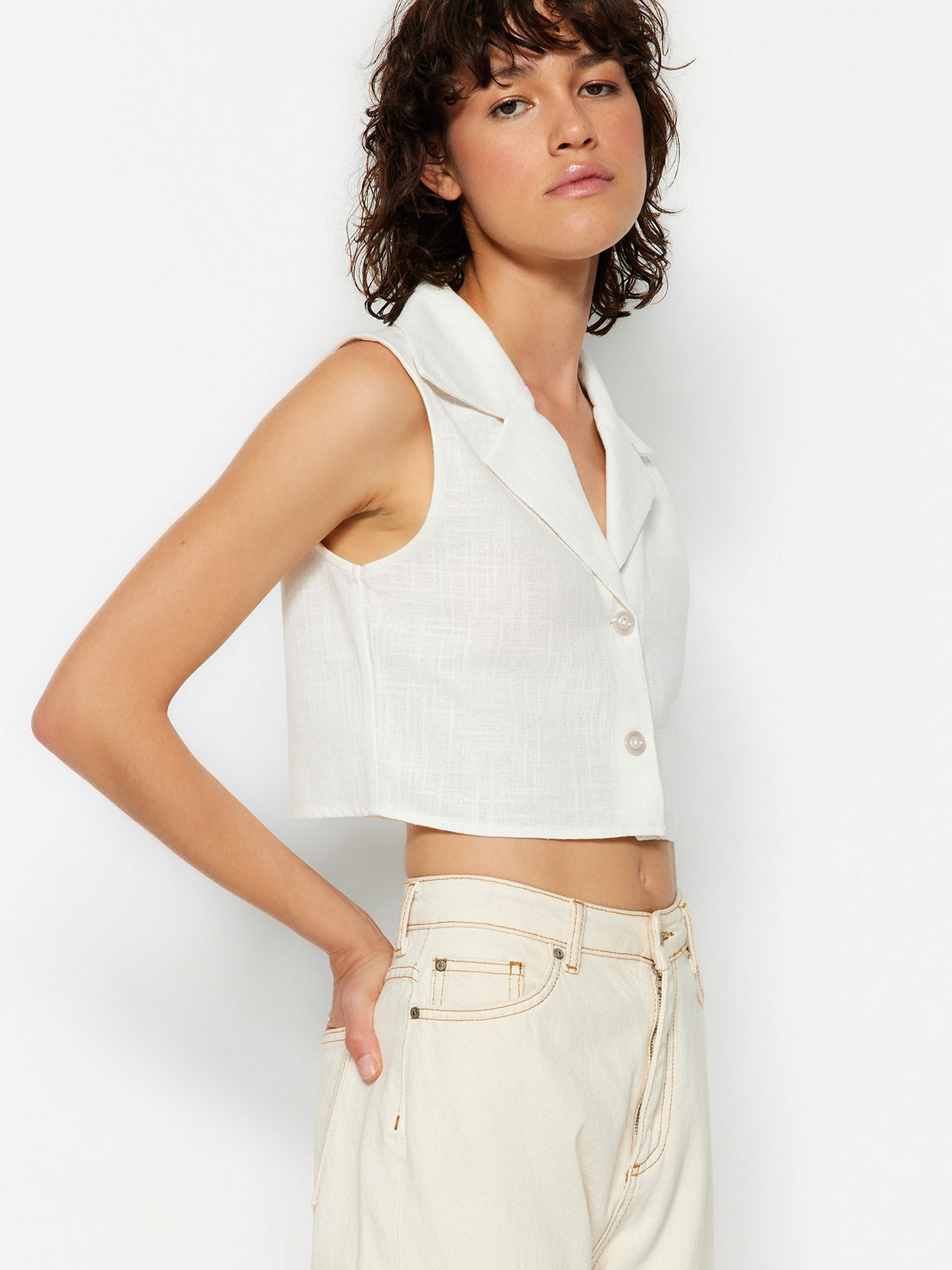 Топ Trendyol модель TWOSS23GO00445/Tas Фото