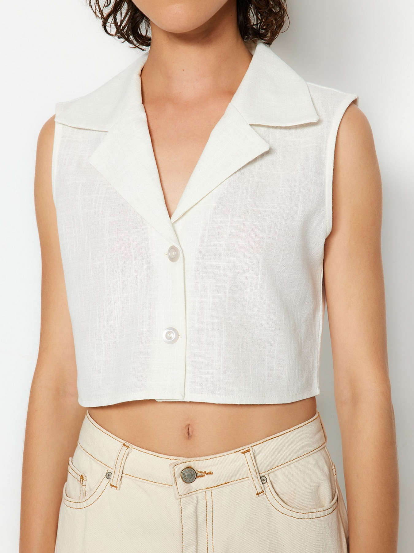 Топ Trendyol модель TWOSS23GO00445/Tas Фото