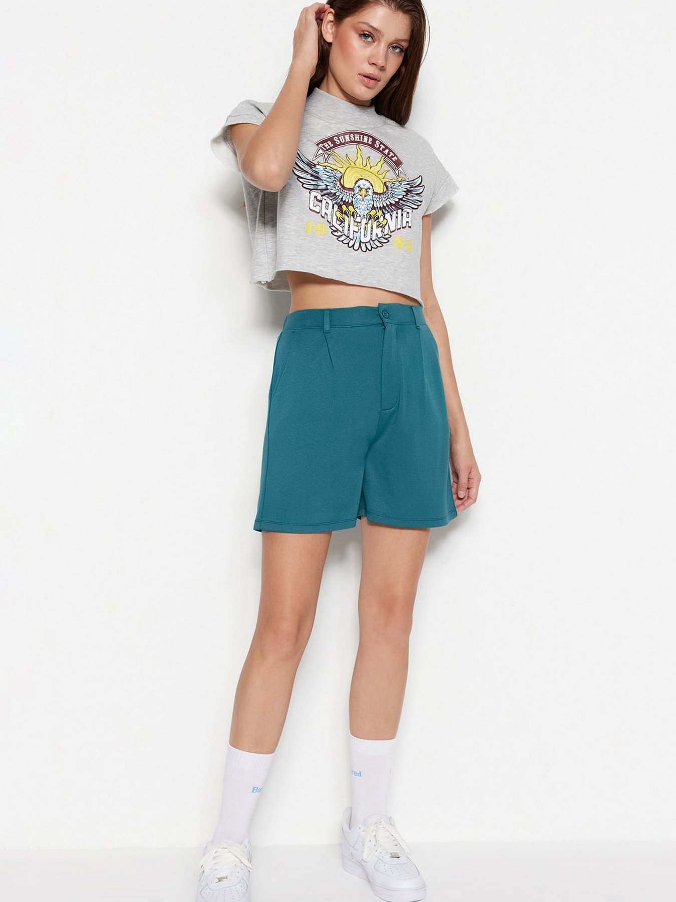 Шорты Trendyol модель TWOSS23SR00068/Petrol Фото