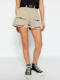 Повсякденні шорти Trendyol модель TWOSS23SR00245/Bej Фото