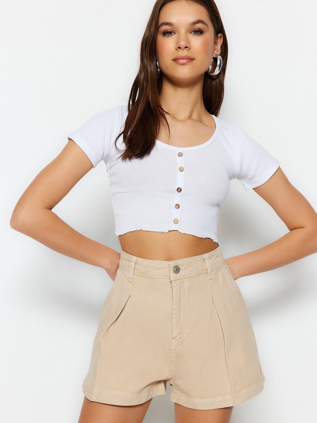 Повсякденні шорти Trendyol модель TWOSS23SR00252/Tas Фото