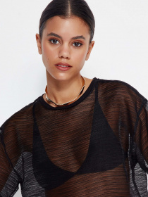 Футболка Trendyol модель TWOSS23TS00015/Siyah Фото