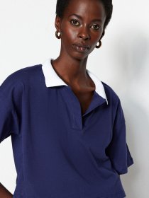 Футболка Trendyol модель TWOSS23TS00024/Lacivert Фото