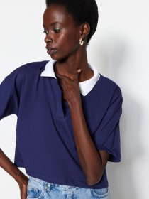 Футболка Trendyol модель TWOSS23TS00024/Lacivert Фото