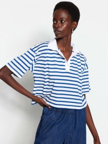 Футболка Trendyol модель TWOSS23TS00026/Lacivert Фото