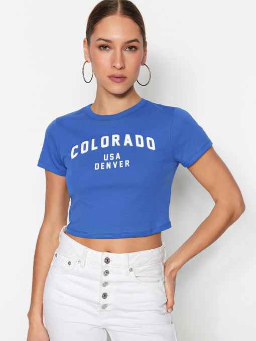 Футболка Trendyol Модель TWOSS23TS00101/Saks Фото