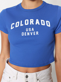 Футболка Trendyol модель TWOSS23TS00101/Saks Футболка Trendyol модель TWOSS23TS00101/Saks Фото