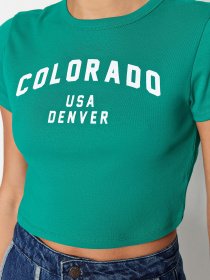 Футболка Trendyol модель TWOSS23TS00101/Yesil Фото