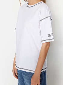 Футболка Trendyol модель TWOSS23TS00105/Beyaz Фото