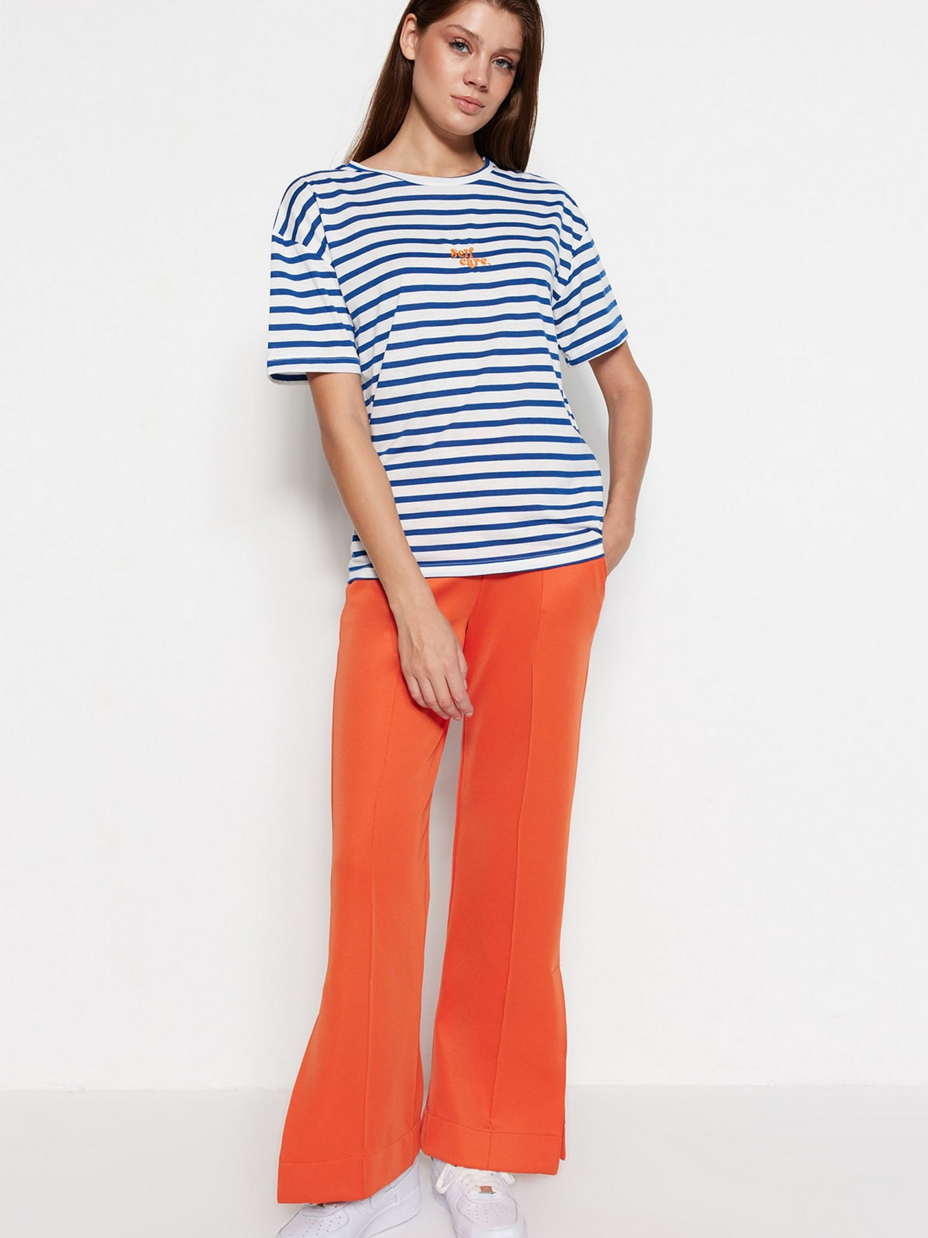 Футболка Trendyol модель TWOSS23TS00135/Lacivert Фото