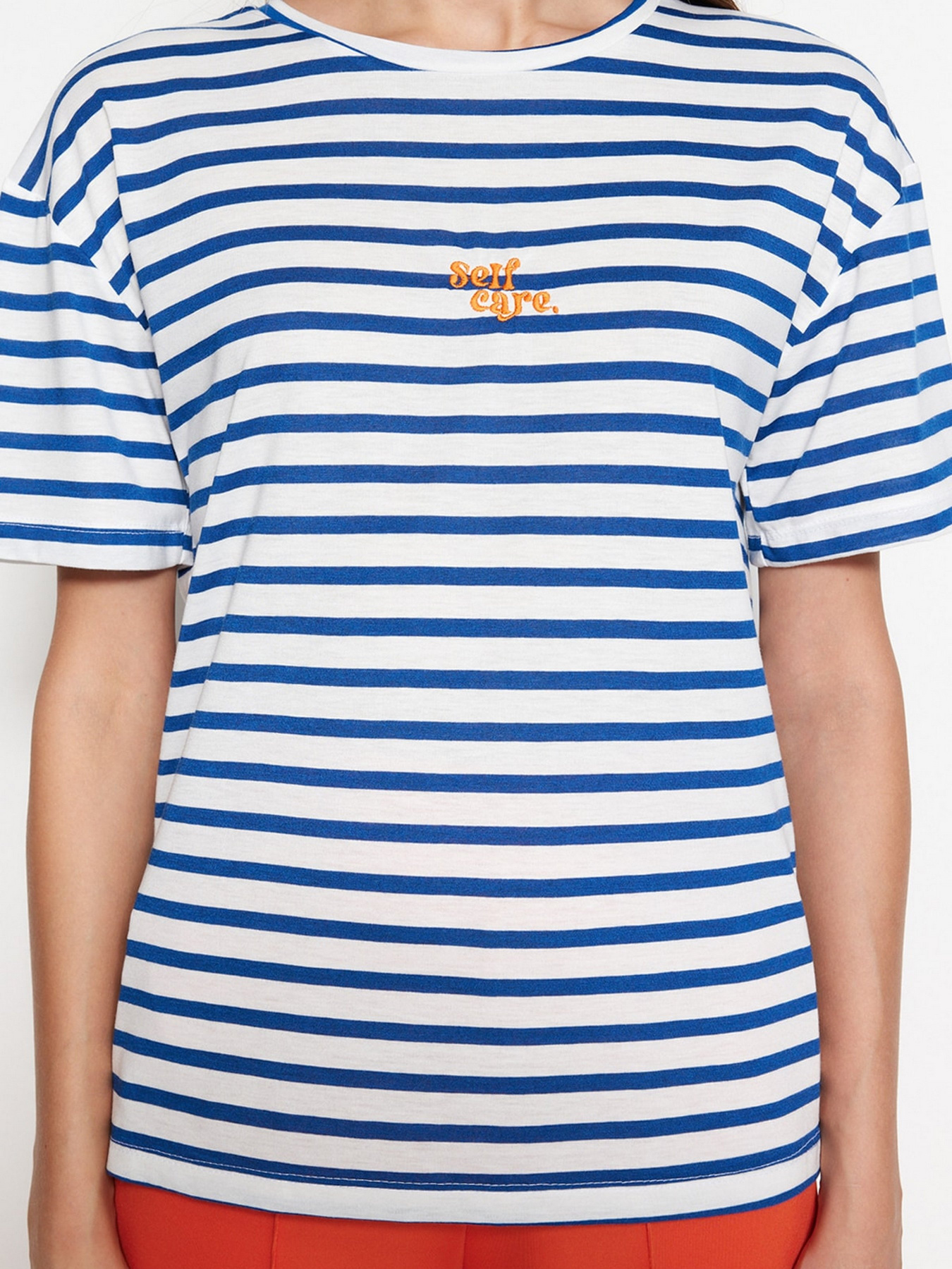 Футболка Trendyol модель TWOSS23TS00135/Lacivert Футболка Trendyol модель TWOSS23TS00135/Lacivert Фото