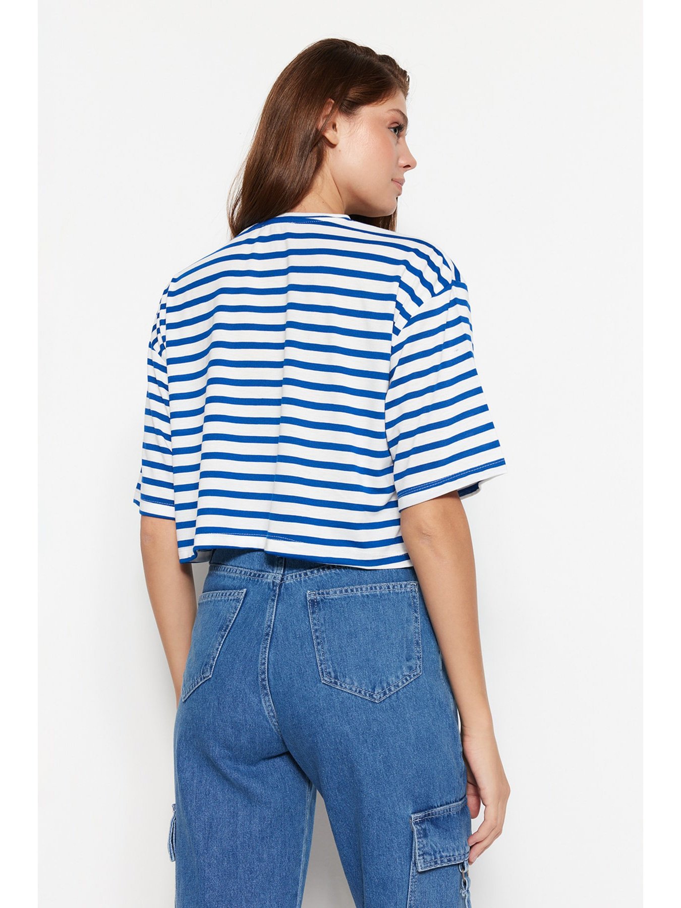 Футболка Trendyol модель TWOSS23TS00136/Lacivert Фото